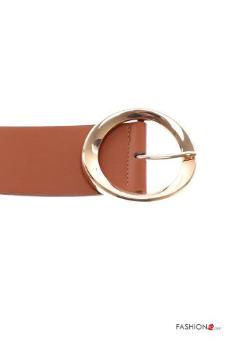 Cintura ecopelle con fibbia con elastico - ph 1