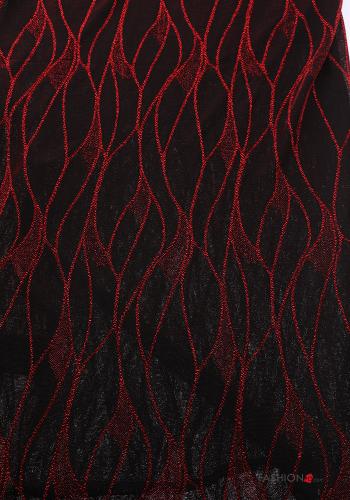 Abstrakte Muster Lurex Schal - ph 2