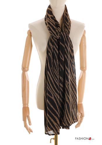Abstract print lurex Scarf - ph 4