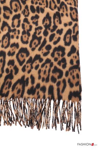 Sciarpa Fantasia animalier con frange - ph 3