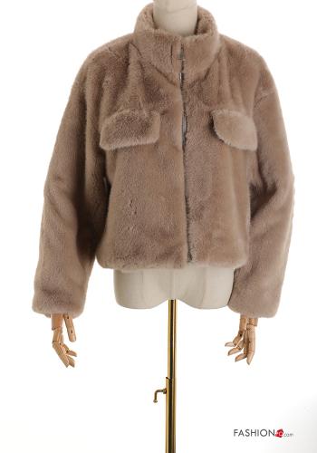 Bomber Jacket with pockets with zip