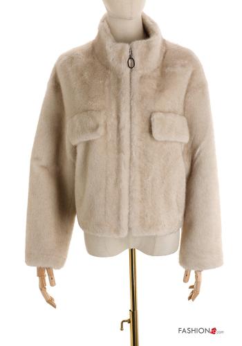 Giacca maniche lunghe con tasche con zip