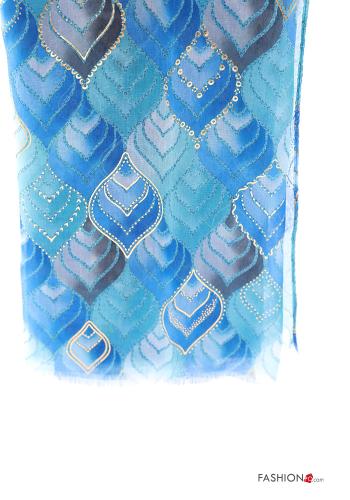 Optical-print lurex Scarf - ph 4