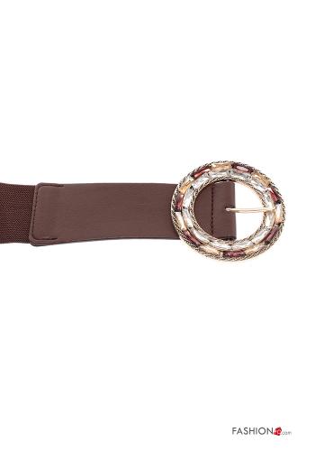 adjustable Belt with rhinestones with elastic