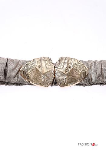 Cintura metallizzato con elastico