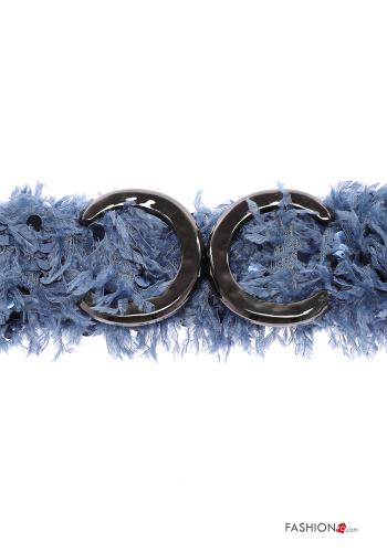 Belt with sequins with feathers - ph 1