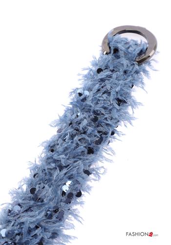 Belt with sequins with feathers - ph 2