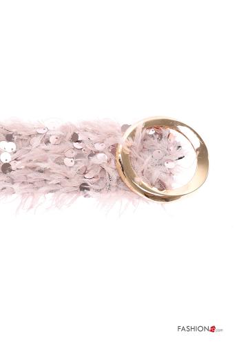 Gürtel mit Pailletten mit federn - ph 1