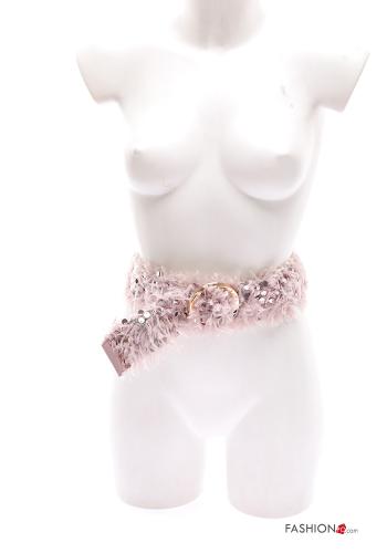 Gürtel mit Pailletten mit federn - ph 4