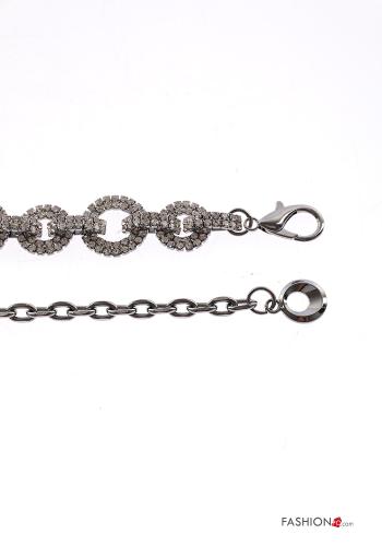 verstellbarer Gürtel mit Strasssteinen - ph 3