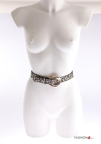 Cintura con fibbia Fantasia animalier con elastico - ph 4