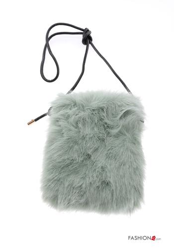 Borsa pelliccia sintetica