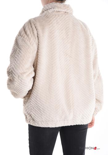 Jacket Rollneck with zip with pockets - ph 2