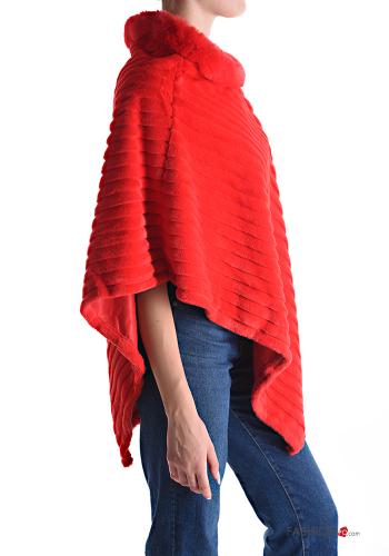 Poncho pelliccia sintetica - ph 3