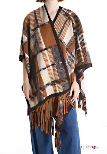 Mantella Fantasia tartan con frange - ph 1