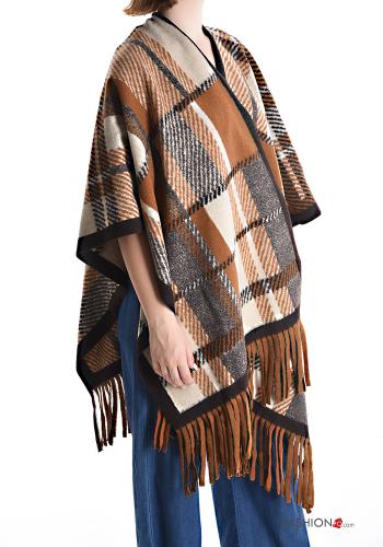 Mantella Fantasia tartan con frange - ph 3