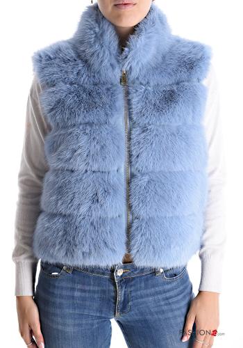 ärmellos Jacke Rollkragen- mit Reißverschluss - ph 1