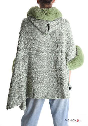 Mantella in Misto Lana pelliccia sintetica - ph 2
