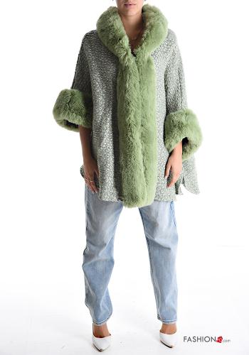 Mantella in Misto Lana pelliccia sintetica - ph 5