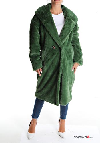 Cappotto con bottoni con tasche