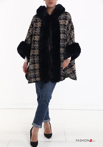 faux fur Wool Mix Cape