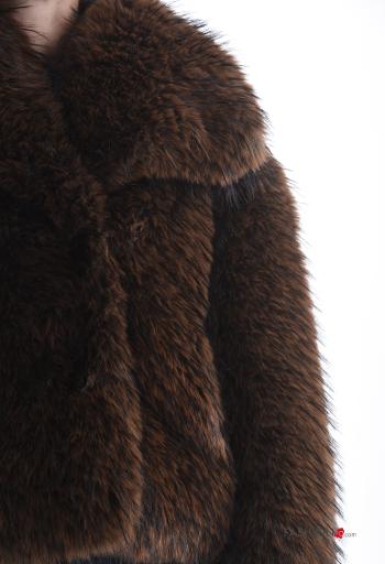 Giacca pelliccia sintetica con bottoni con fodera - ph 4