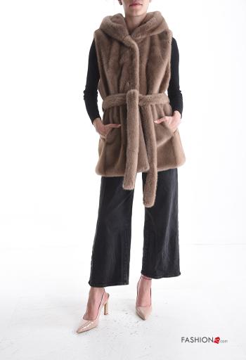 Smanicato con tasche con cappuccio - ph 5