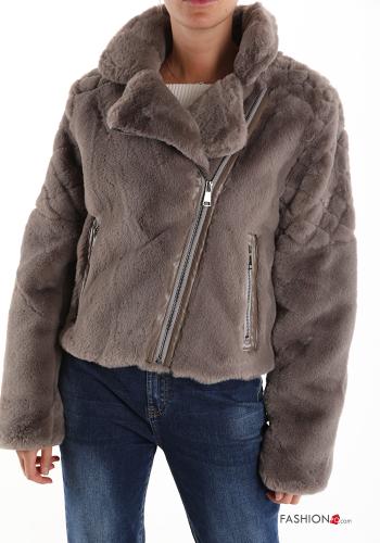 Chaqueta con bolsillos con cremallera