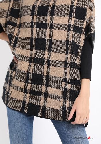 Tartan Poncho with pockets - ph 4