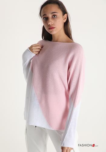 Sweater in Cotton Geometric Pattern - ph 1