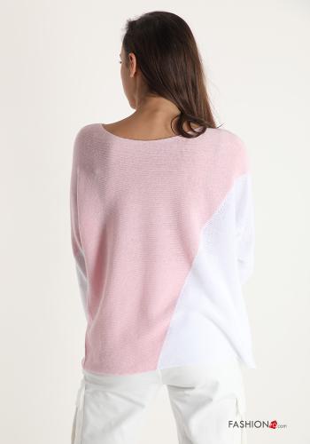 Sweater in Cotton Geometric Pattern - ph 2