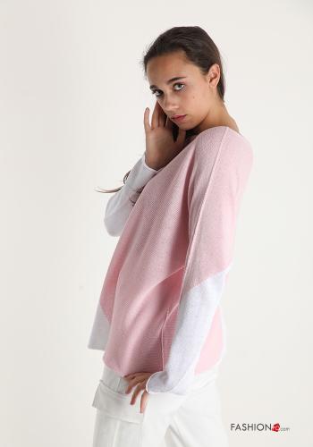 Sweater in Cotton Geometric Pattern - ph 3