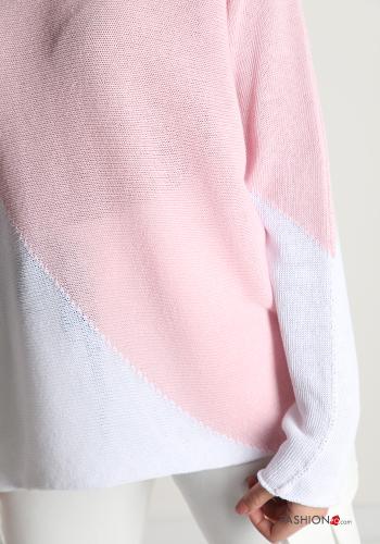 Sweater in Cotton Geometric Pattern - ph 4