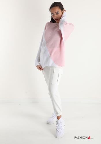 Sweater in Cotton Geometric Pattern - ph 5