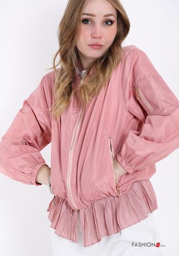 Jacke mit Volants mit Reißverschluss mit Taschen - ph 1