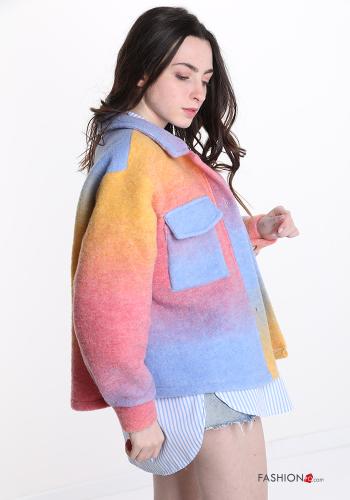 Suit jacket in Wool Mix  with buttons with pockets Multicoloured print - ph 3
