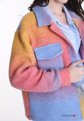 Suit jacket in Wool Mix  with buttons with pockets Multicoloured print - ph 4