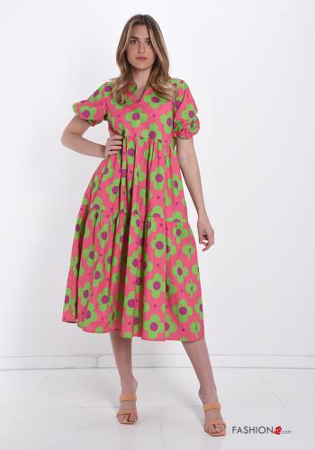 Abito in Cotone Fantasia floreale - ph 1
