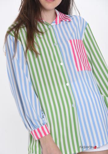 Camicia  con tasche Fantasia righe - ph 4