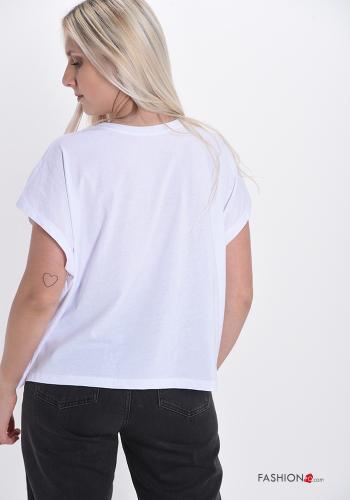 T-shirt de Algodón Estampado impreso - ph 2