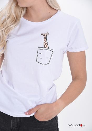 T-shirt in Cotone Fantasia stampata - ph 1
