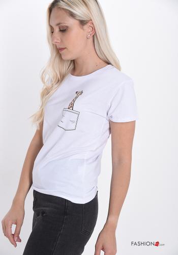 T-shirt in Cotone Fantasia stampata - ph 3