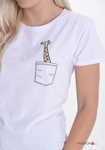 T-shirt in Cotone Fantasia stampata - ph 4