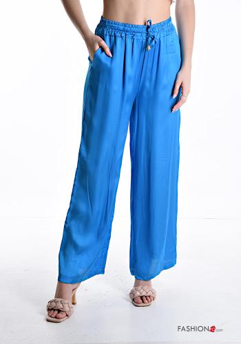 Pantalones satén con bolsillos con elástico - ph 1