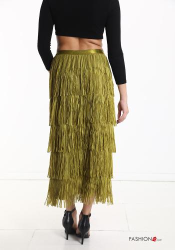 Gonna Longuette con frange con elastico - ph 2