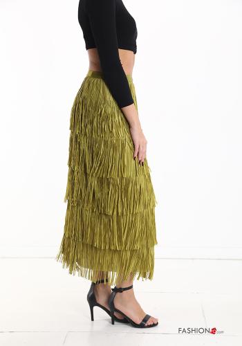 Gonna Longuette con frange con elastico - ph 3