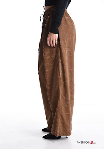 wide leg Hose mit Taschen mit gummizug mit kordelzug - ph 3
