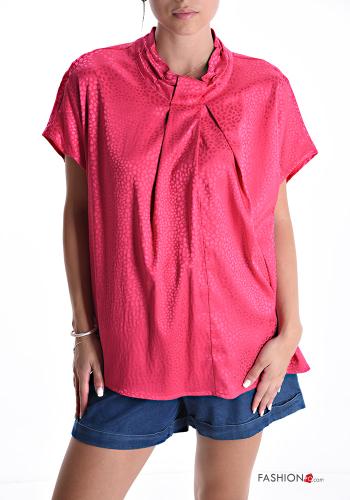 Blusa girocollo raso maniche corte - ph 1