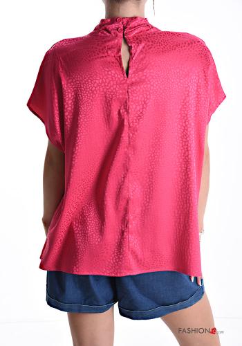 Blusa girocollo raso maniche corte - ph 2