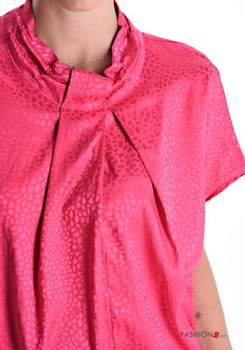 Blusa girocollo raso maniche corte - ph 4